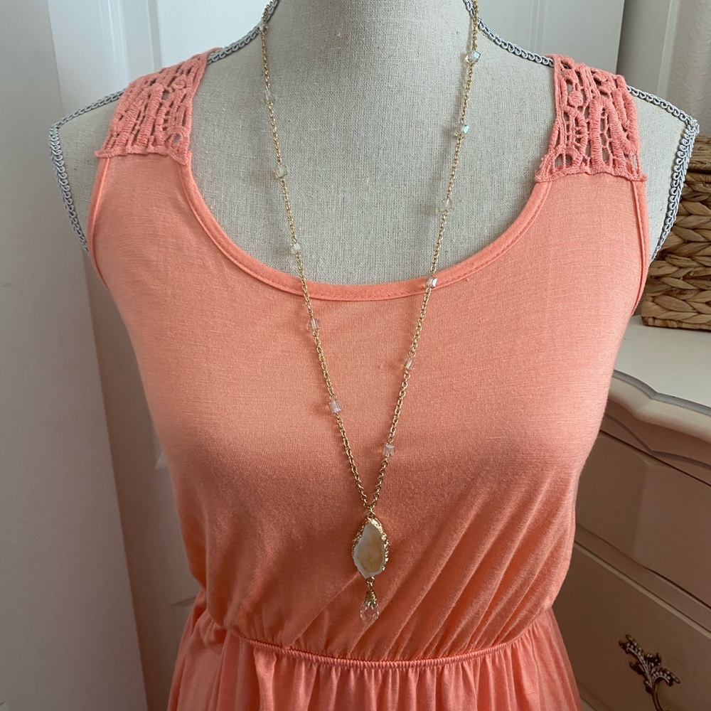 Peach Summer dress - Picture 2 of 5